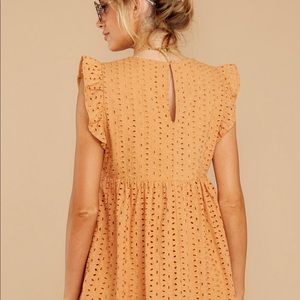 Keep a secret light goldenrod romper